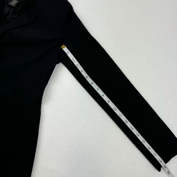 J Crew Tollegno 1900 Wool Blazer Jacket Black Stretch Single Breasted Womens 2 - Picture 15 of 15